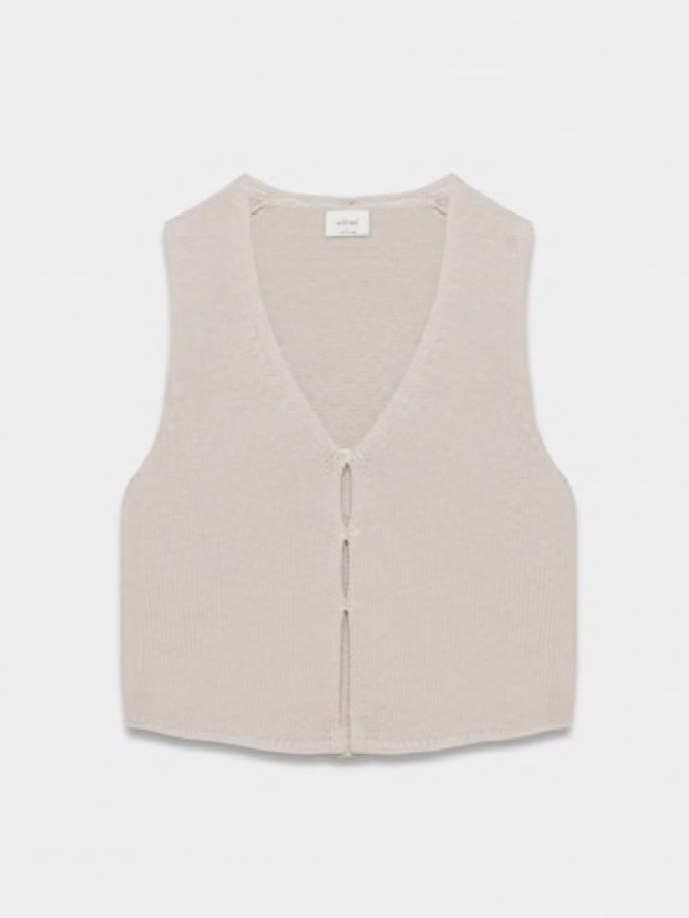 Aritizia Basque Sweater Vest Tank in Matte Pearl XXS